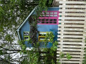 glamping cabin at friendly campsite