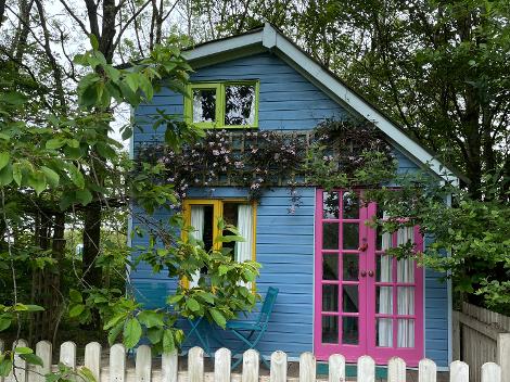 glamping cabin in taw valley